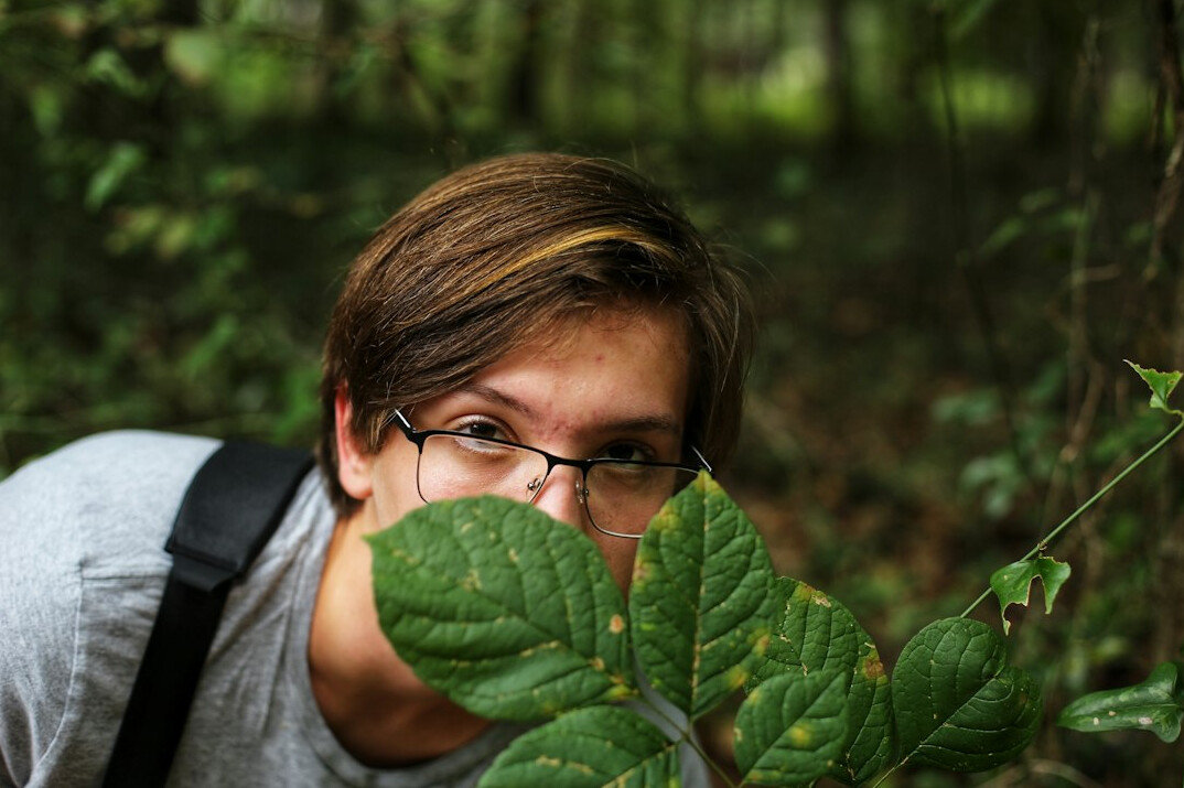 environmental activist in nature